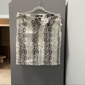 Snake skin skirt